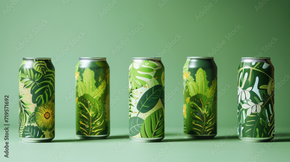 sustainable beverage packaging, featuring eco-friendly materials