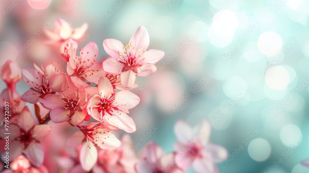 floral background, petals on one side,