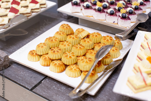 Maamoul Cookies on the Plate. Desserts