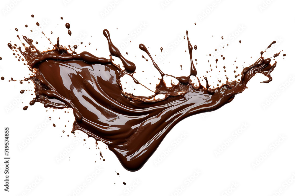 chocolate splash isolated on white chocolate splash isolated on white