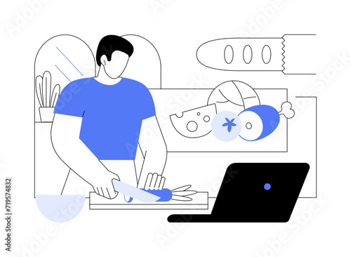 Try new recipe isolated cartoon vector illustrations.