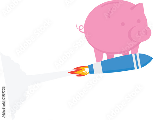Boost financial earning or income or get rich fast or high growth investment, Business opportunity or salary rising up concept,
