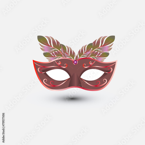 carnival mask isolated on white