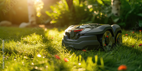 AI robotic lawn mower photo