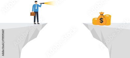 Financial future discover investment opportunity, Mutual fund or stock market pension fund or wealth management or savings concept,
