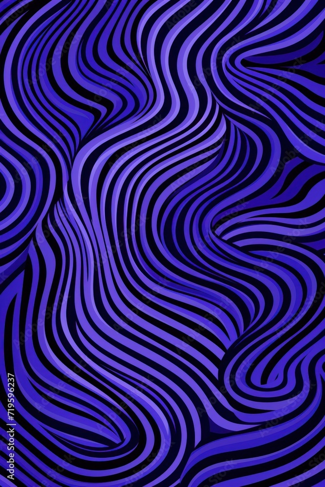 Indigo groovy psychedelic optical illusion background
