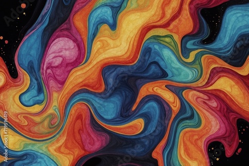 colorful liquid fluid watercolor background