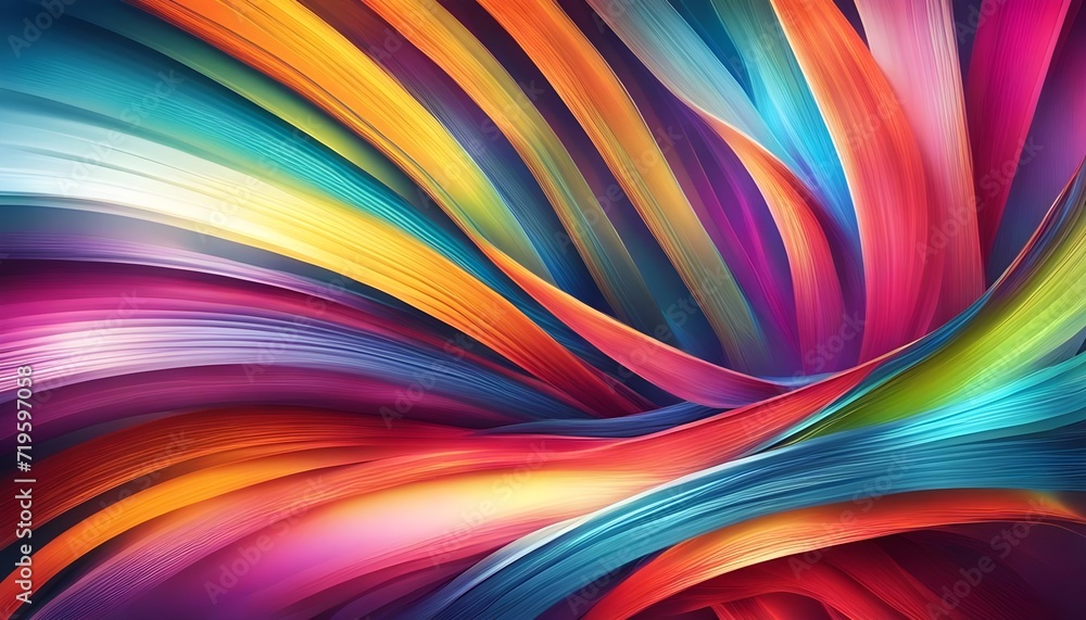 Naklejka premium abstract colorful and light design for desktop background wallpaper, vibrant colors, aura, fairy, magic theme, smooth waves.