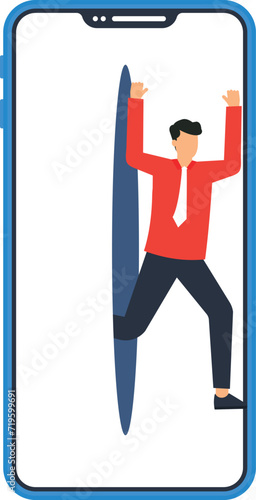 Ambition and motivation and overcome difficulty, Encouragement and attitude to be success and passion for work or financial problem concept,
