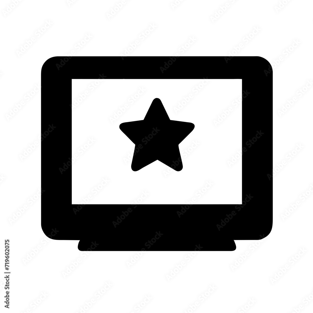 monitor with star