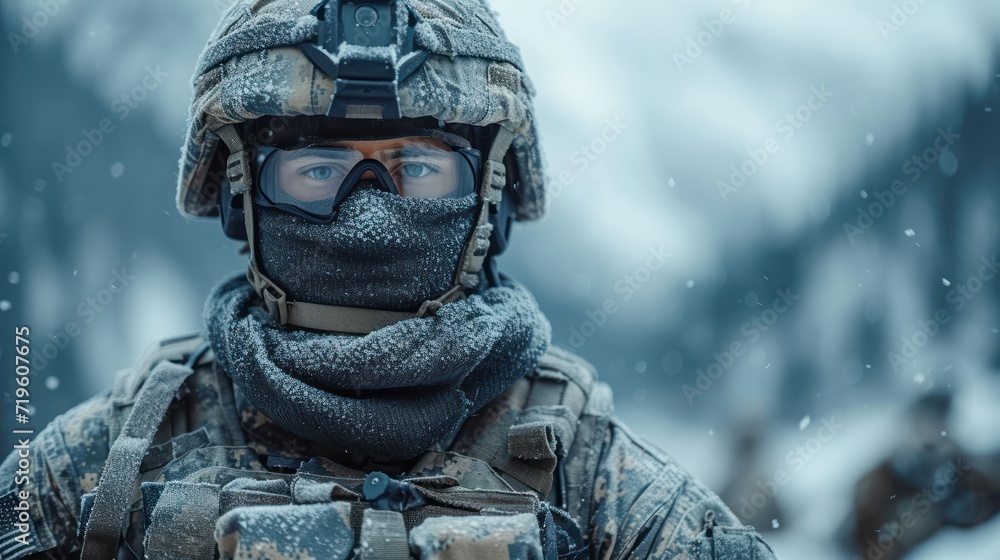 a man wearing a helmet and goggles with a scarf around his neck and a scarf around his neck, standing in the snow in front of a wooded area. a man wearing a helmet and goggles with a scarf around his neck and a scarf around his neck, standing in the snow in front of a wooded area.