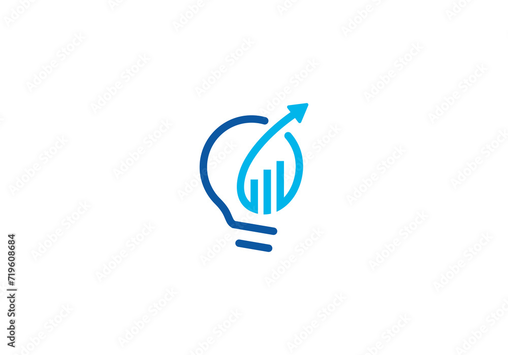 creative lamp bulb finance logo icon symbol design creative lamp bulb finance logo icon symbol design