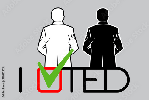 Pre-election debates of presidential candidates. US Presidential election, voting for your candidate.