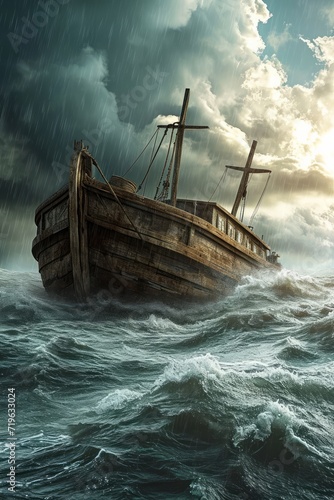 Noah’s Ark, the vessel from the Genesis flood narrative by which God saves Noah © Emanuel