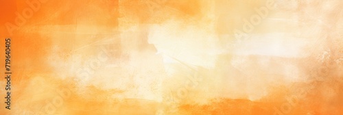 Orange watercolor abstract painted background on vintage paper background