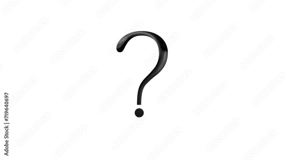 Question mark on white background. Question mark on white background.