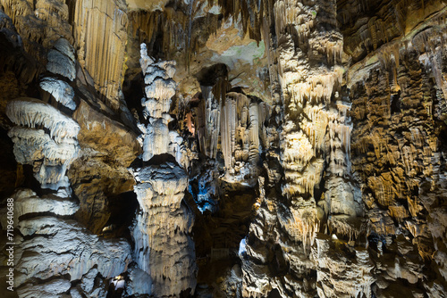 Cave of Demons is geological sight of Southern France outdoor. photo