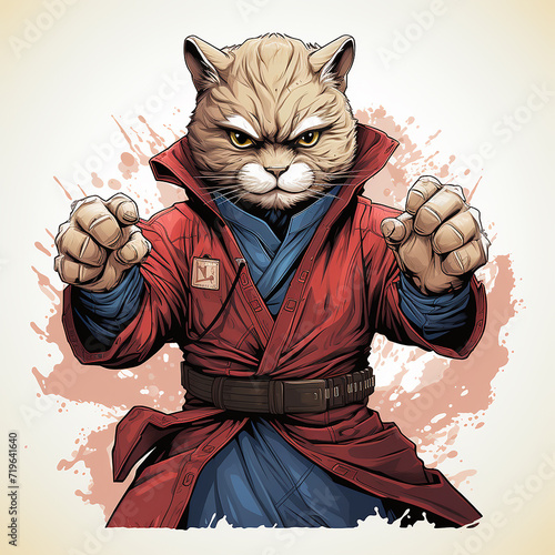 a_cartoon_cat_practicing_krav-maga_flat_colors_isolat
