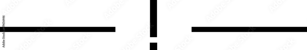 Horizontal divider exclamation mark Horizontal divider exclamation mark