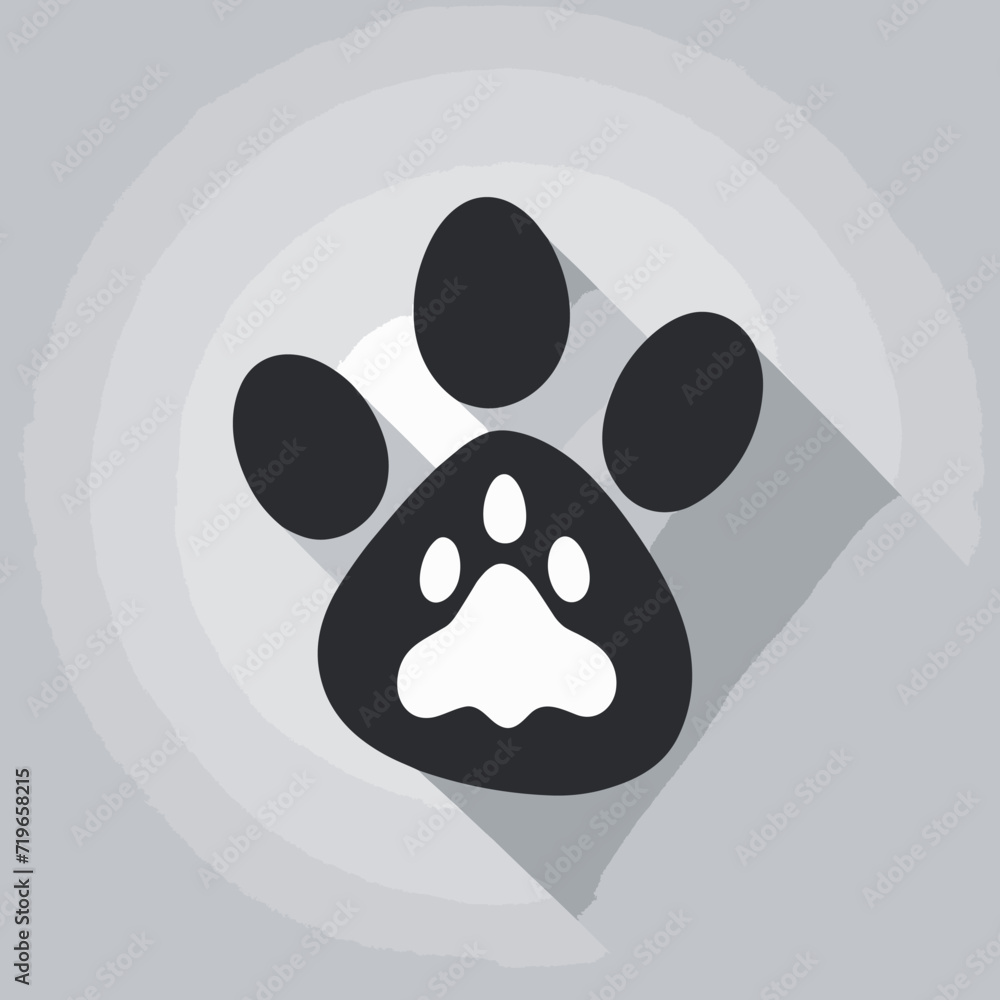 Tapir animal footprint line icon Tapir animal footprint line icon