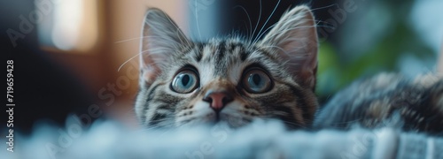Close Up of Cat Staring at Camera
