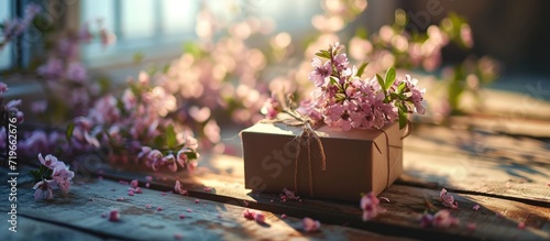 Present For Mummy Little Black Girl Hiding Gift Box Behind Her Back Young Woman Covering Her Eyes With Excitement Getting Surprise From Daughter For Mother s Day Holiday Selective Focus