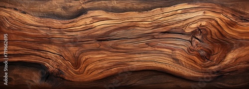 Close-up of Natural Wood Surface With Wavy Lines