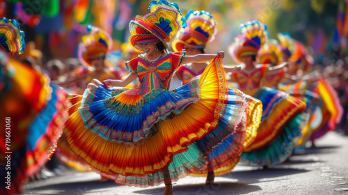 Carnival in Rio de Janeiro, dancing, exquisite detail