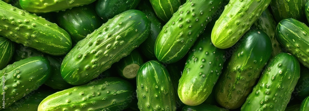 Pile of Green Cucumbers Pile of Green Cucumbers