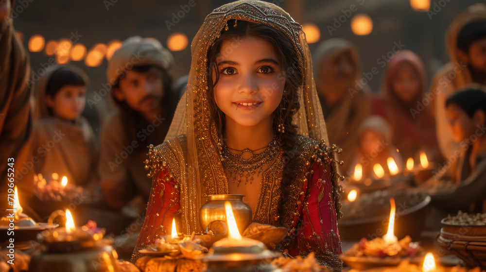 Ramadan - Kareem, lantern, family, food Ramadan - Kareem, lantern, family, food