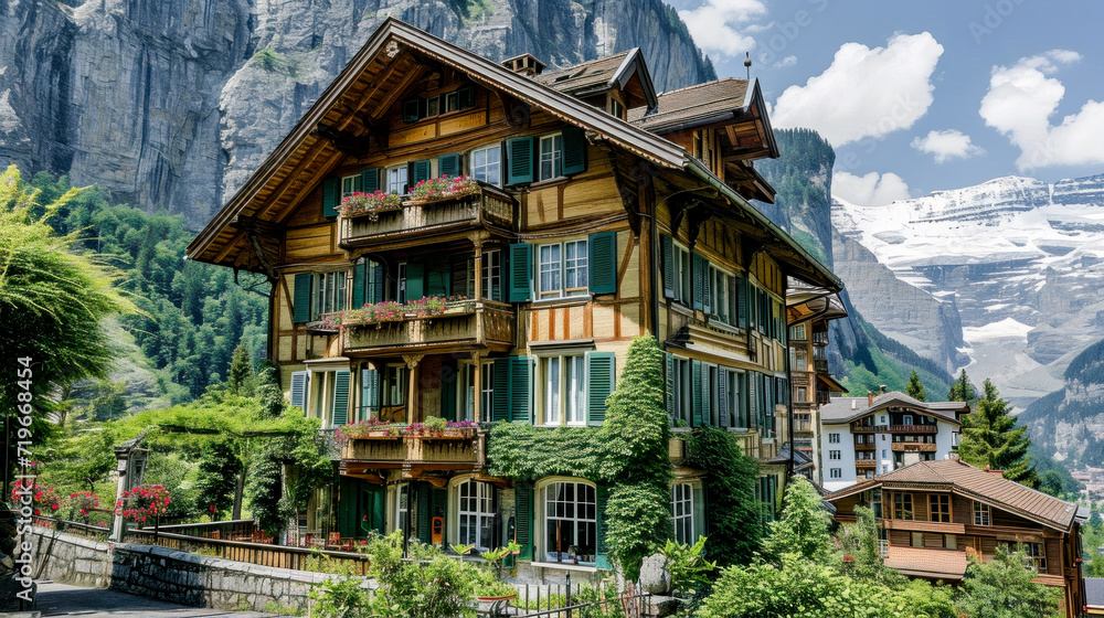 Rural Surroundings Village Castle Landscape in the Alps in Switzerland Austria Italy Bavaria Peace and Quiet Wallpaper Digital Art Magazine Background Poster Rural Surroundings Village Castle Landscape in the Alps in Switzerland Austria Italy Bavaria Peace and Quiet Wallpaper Digital Art Magazine Background Poster