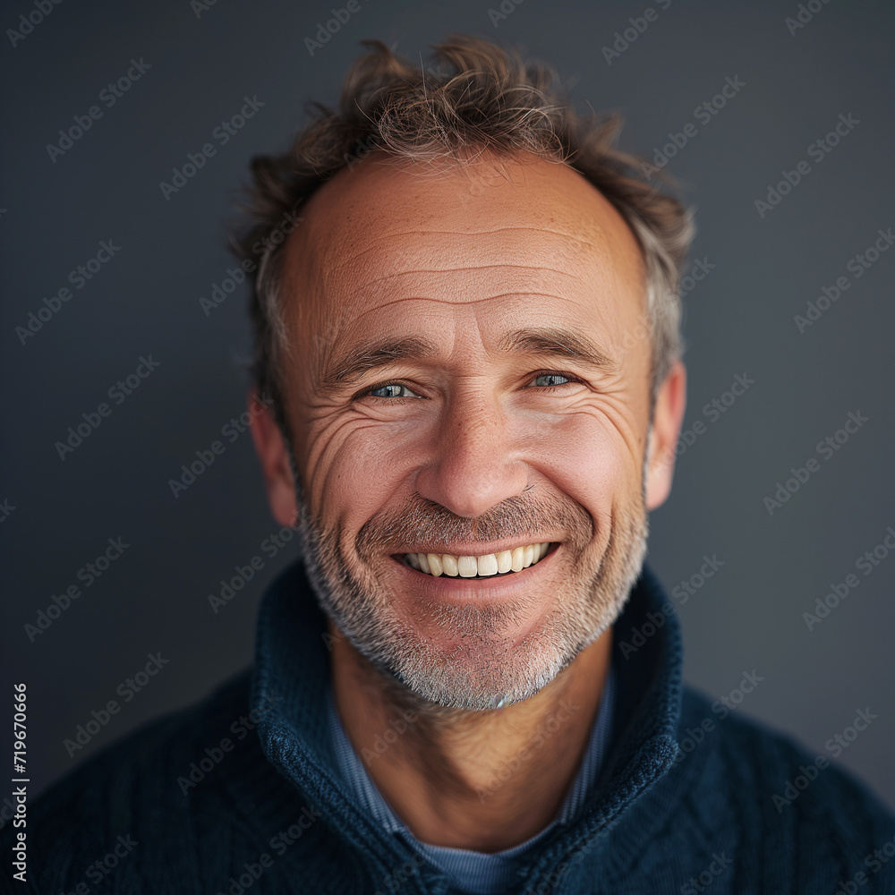 portrait of a man smiling portrait of a man smiling