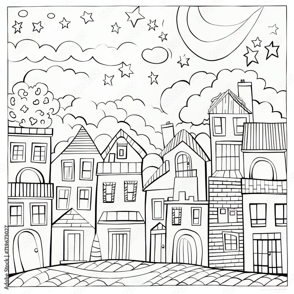 Coloring book for children depicting ahomewreckers