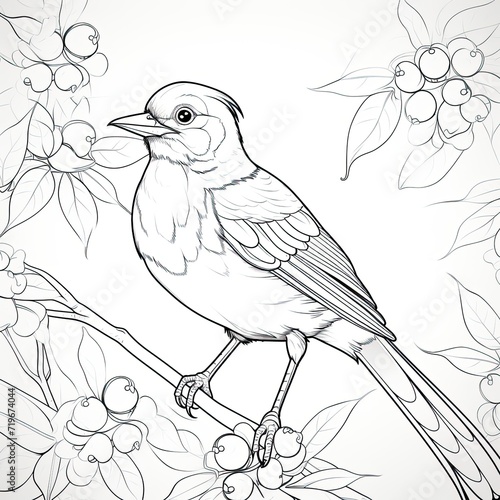 Coloring book for children depicting aoriole