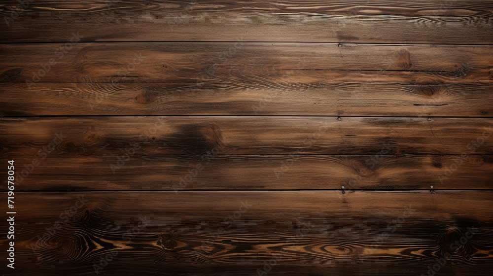 Fototapeta premium rustic old brown wooden table texture top view