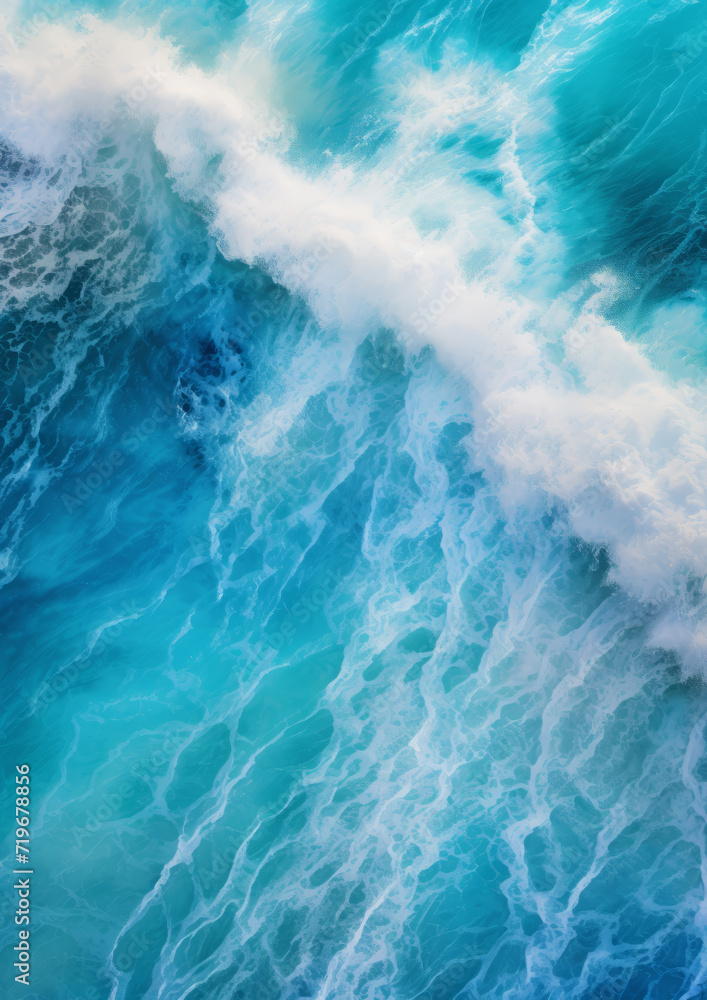 Fototapeta premium Bird's-Eye View of Ocean Splendor - Landscape Art