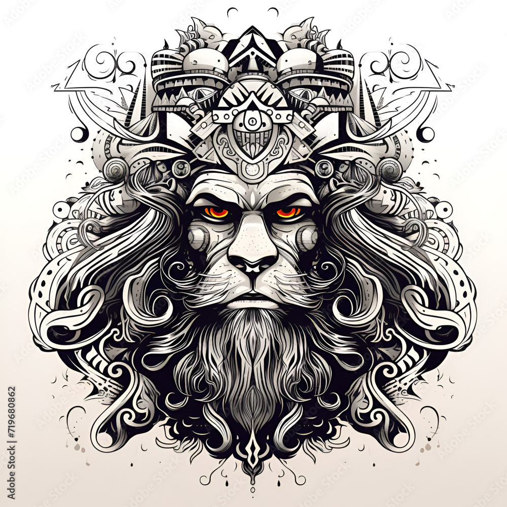 the head of the lion tattoo