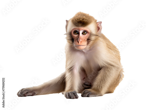 a monkey sitting on the floor