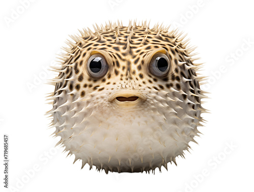 a puffer fish with spikes