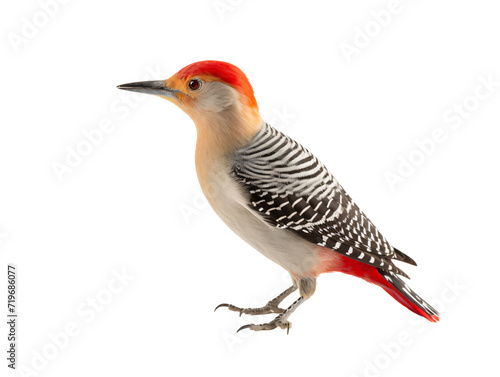 a bird with a red head