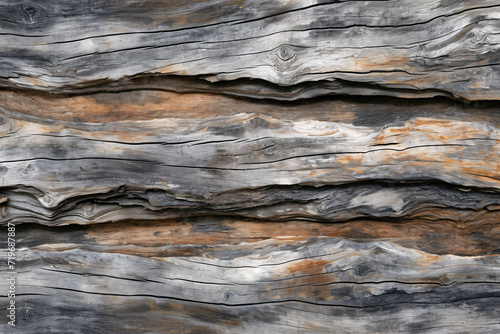 Driftwood surface texture close-up