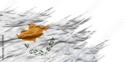 Abstract illustration of Europe flags for Cyprus with grunge splatter effects