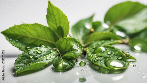 water drops on green leaf water drops on leaf leaf with drops