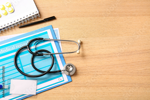 Stethoscope with clipboard ...