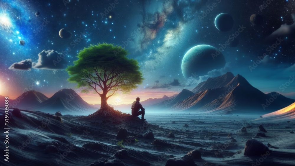 Fototapeta premium cosmic solitude