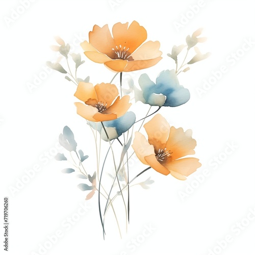 Bright aurelian flowers in vector illustration is a perfect decoration for design. Create a spring atmosphere with this colorful and delicate element.