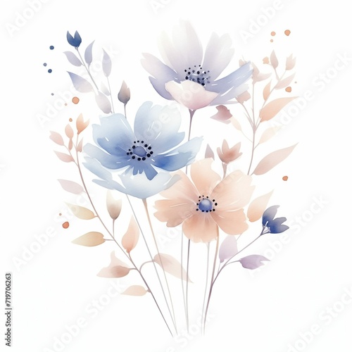 Bright aurelian flowers in vector illustration is a perfect decoration for design. Create a spring atmosphere with this colorful and delicate element.