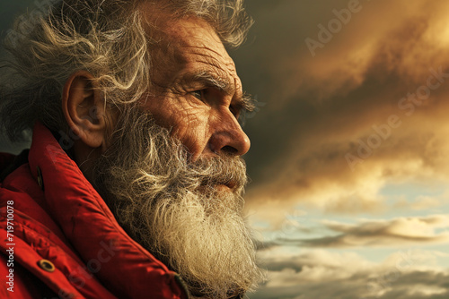 Noah's Ark, animals in the storm, bad weather, rain, sea, boat flood mountain, biblicaly history. bird dove religion story spirituality holy. old man with a beard.