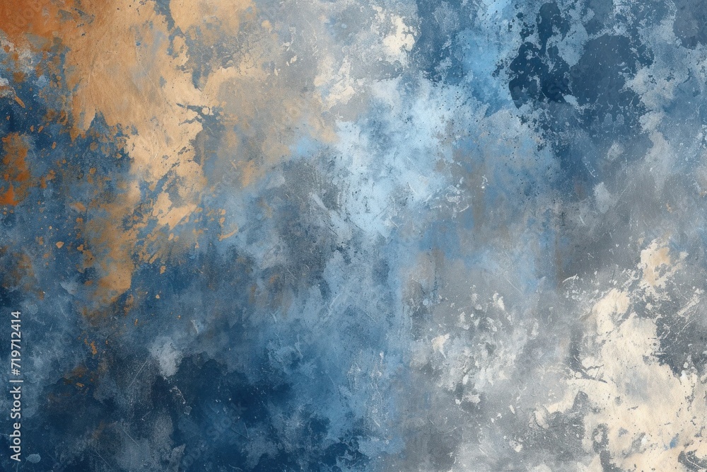 abstract acrylic trendy background in light indigo, brown and white colors. This contemporary piece of art showcases a gradient from light blue to orange, minimalist background abstract acrylic trendy background in light indigo, brown and white colors. This contemporary piece of art showcases a gradient from light blue to orange, minimalist background