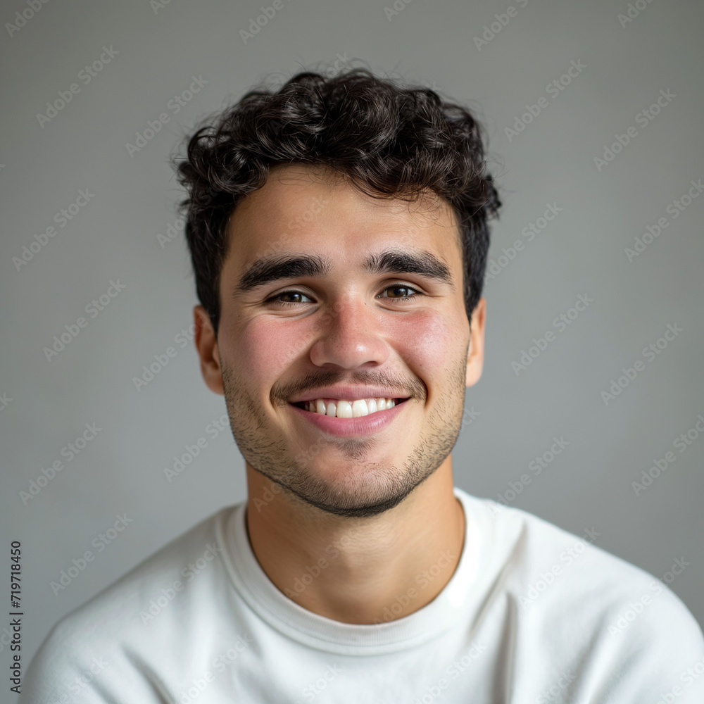 Fototapeta premium portrait of a smiling young man